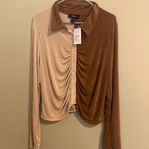 Long sleeve button down 3x brand new